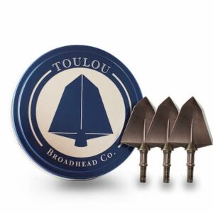 toulou product package with three broadheads