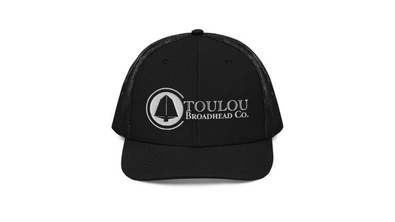 Toulou Classic Trucker Cap White logo